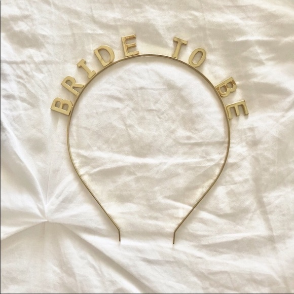 Accessories - Gold Bride to be headband